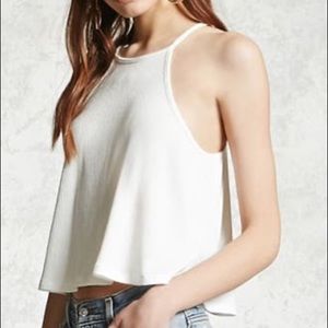 Forever21 Ribbed Cream Cami